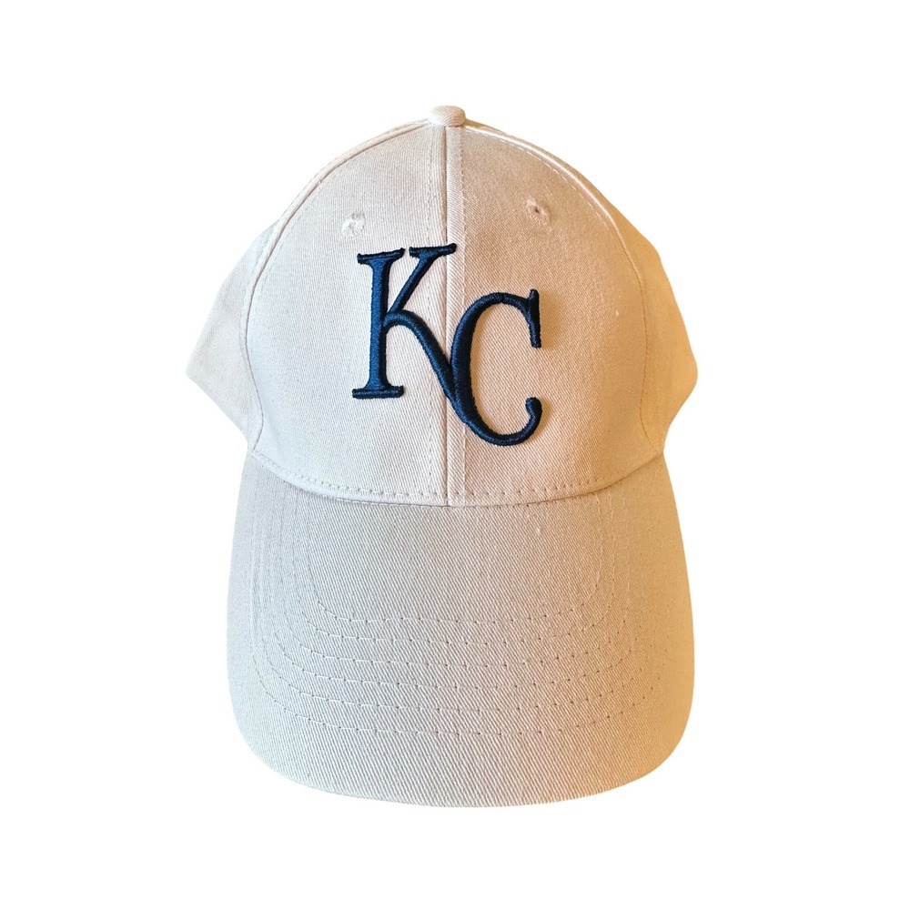 Unbranded Baseball Cap Mens OSFM White Kansas City KC Logo Adjustable Strap Hat
